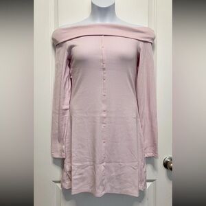 Women’s Pink Off The Shoulder Dress Size Large - Wild Fable